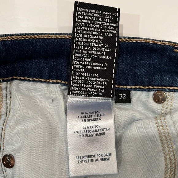 7 For All Mankind High Waist Ankle Gwenevere Size 32 - Picture 12 of 16
